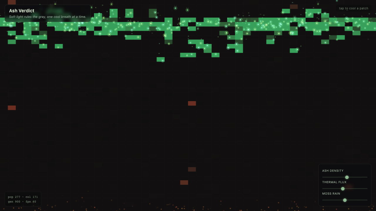 Ash Verdict interactive simulation preview