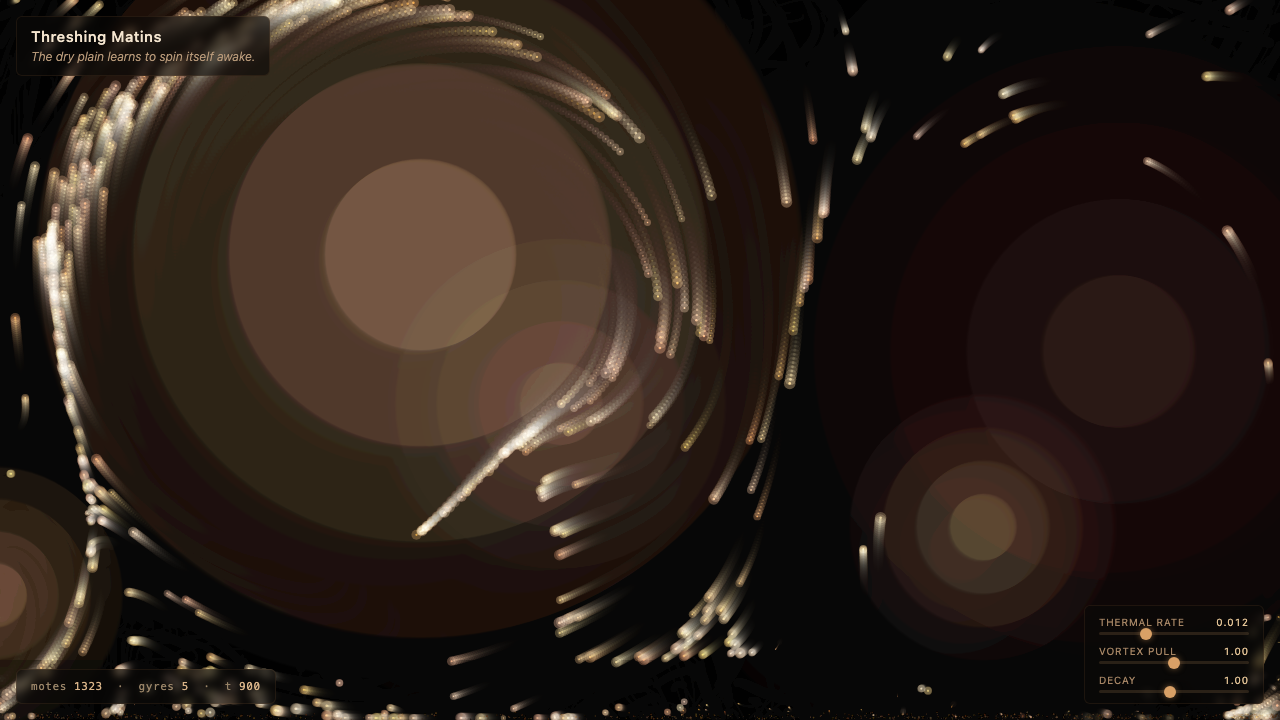 Threshing Matins interactive simulation preview