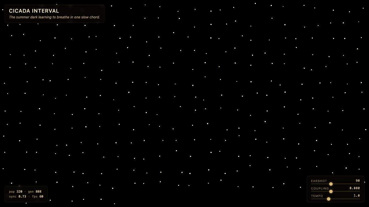 Cicada Interval interactive simulation preview