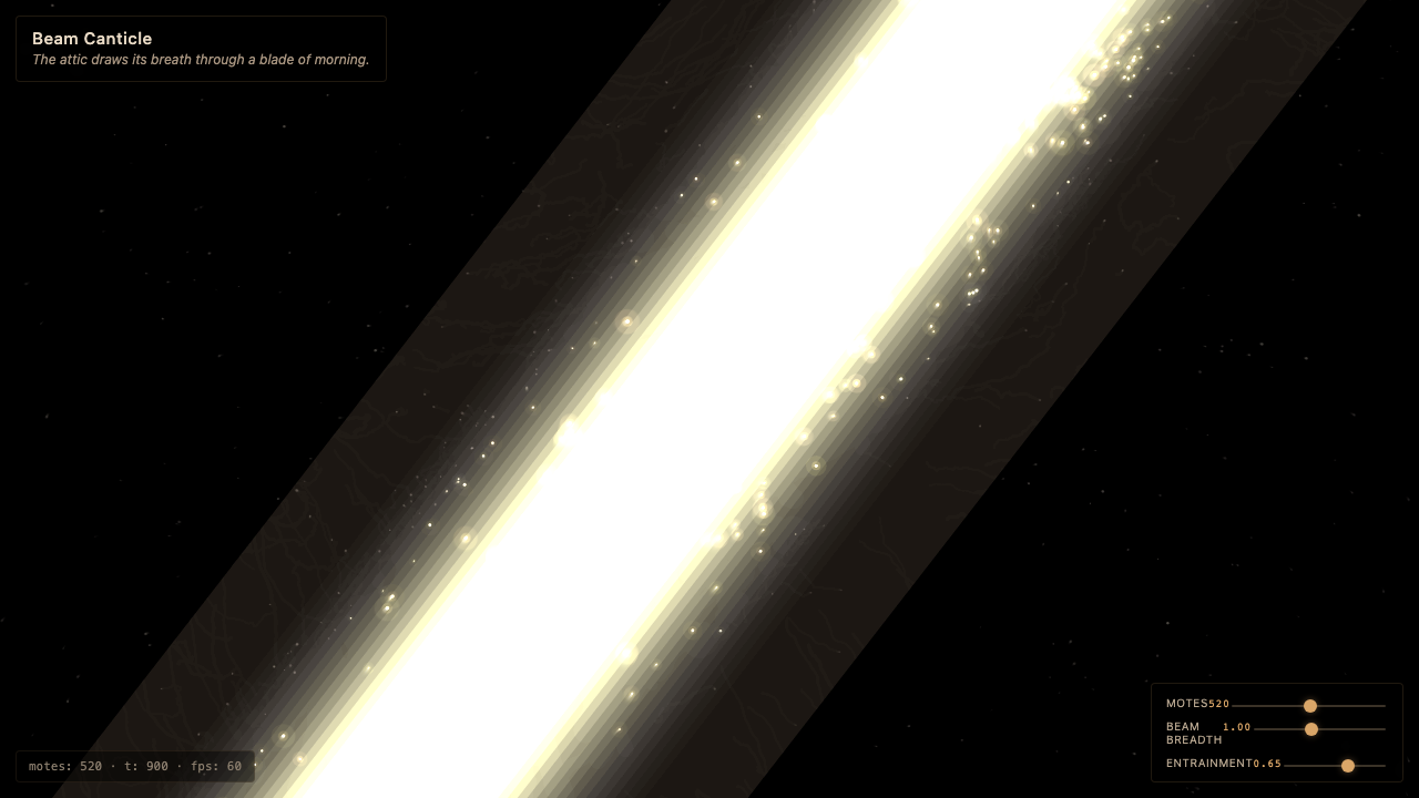 Beam Canticle interactive simulation preview