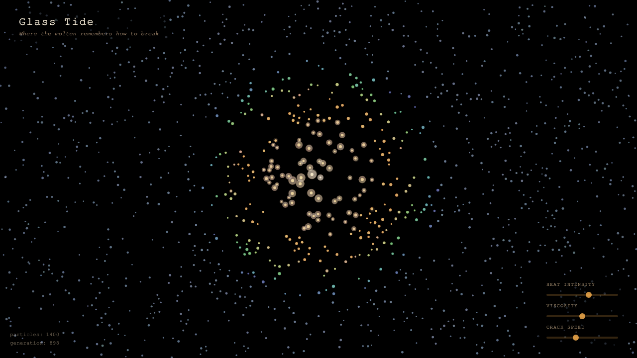 Glass Tide interactive simulation preview