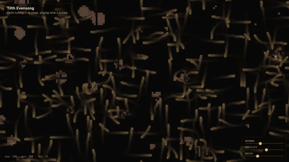 Tilth Evensong interactive simulation preview