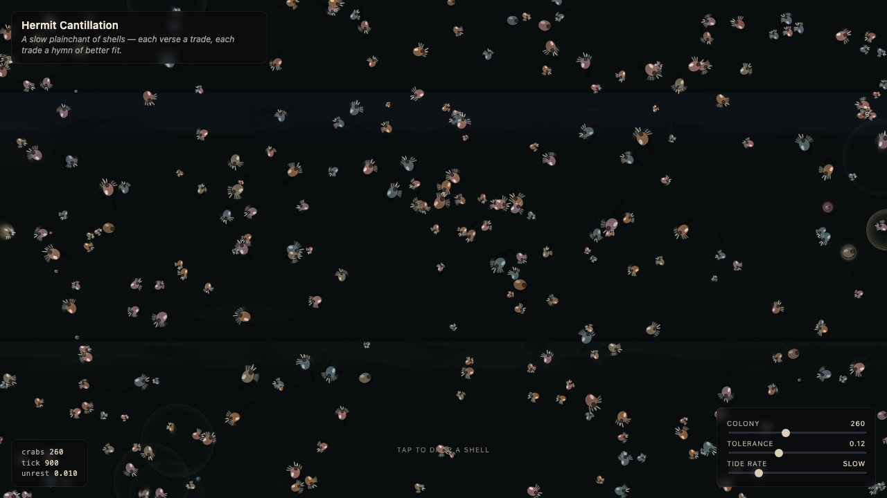 Hermit Cantillation interactive simulation preview