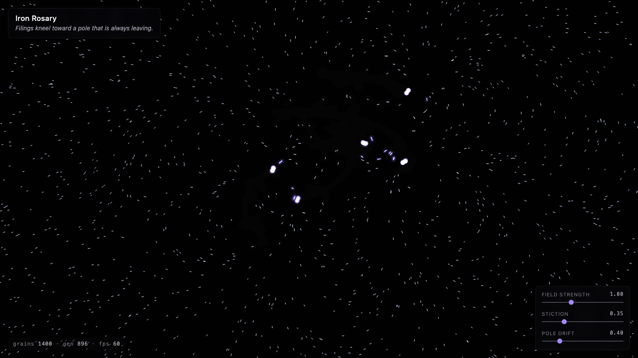Iron Rosary interactive simulation preview