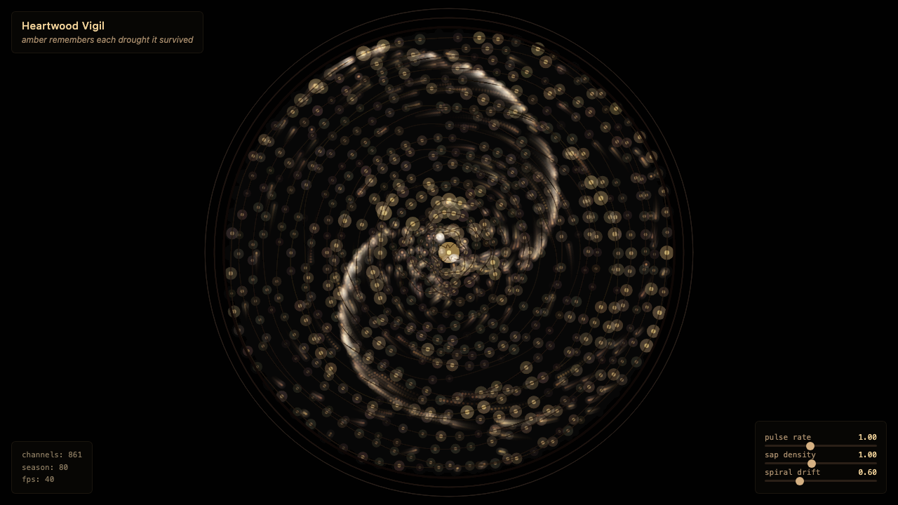 Heartwood Vigil interactive simulation preview