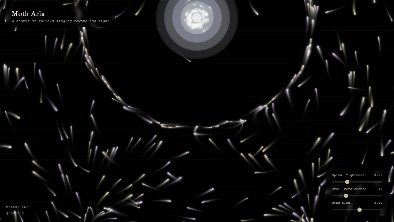 Moth Aria interactive simulation preview