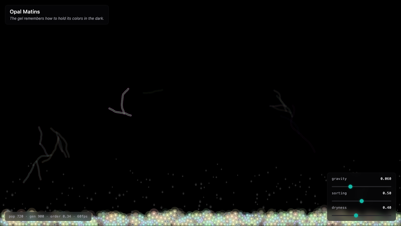 Opal Matins interactive simulation preview