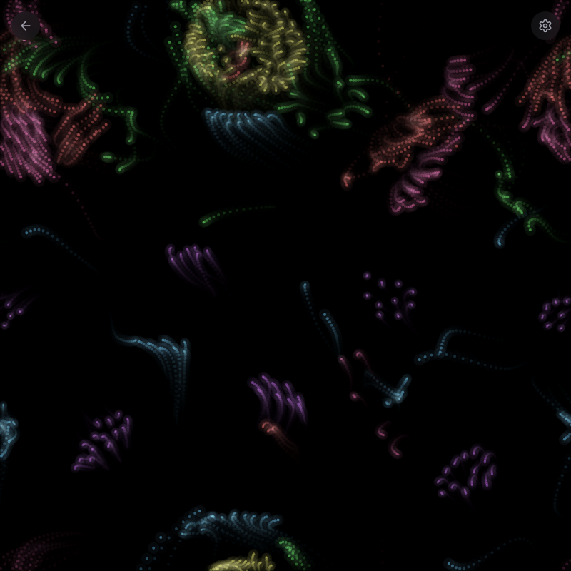 Particle Life interactive simulation preview