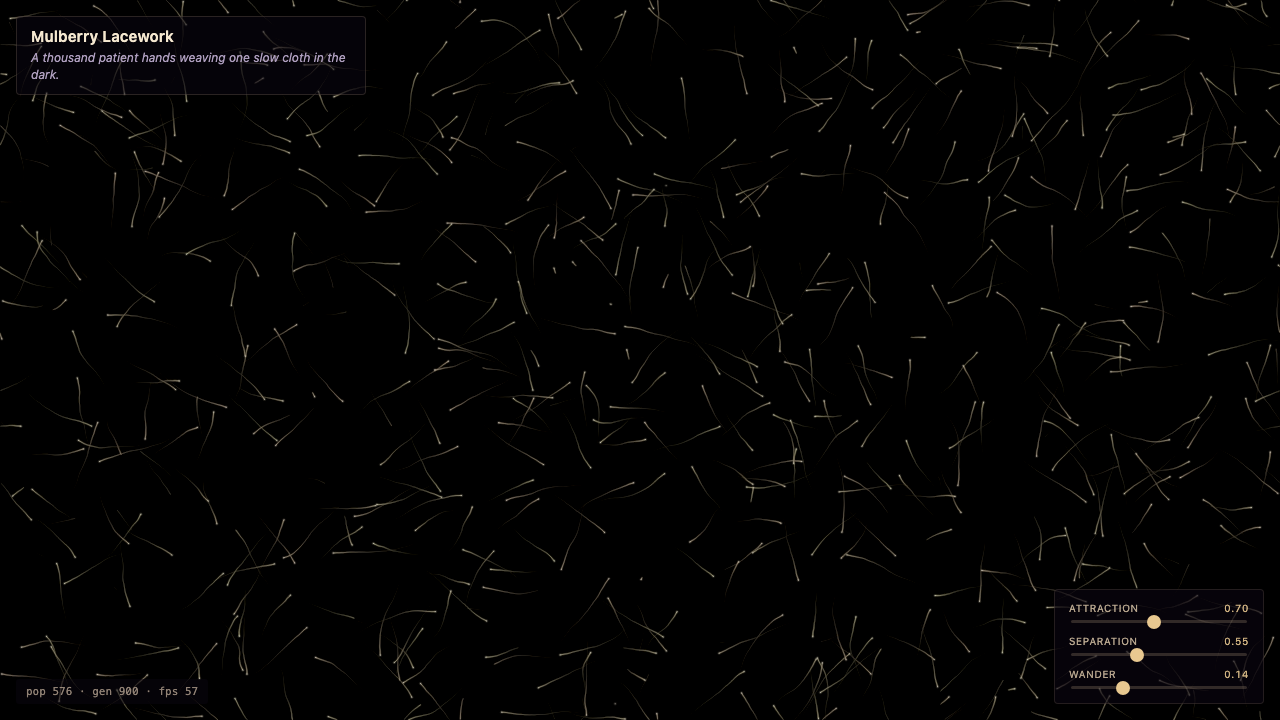 Mulberry Lacework interactive simulation preview