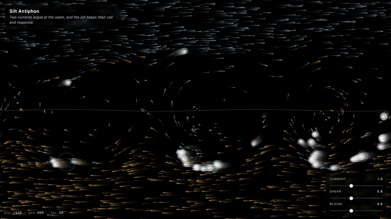 Silt Antiphon interactive simulation preview