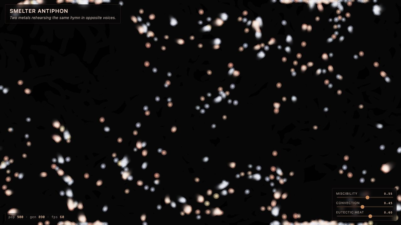 Smelter Antiphon interactive simulation preview
