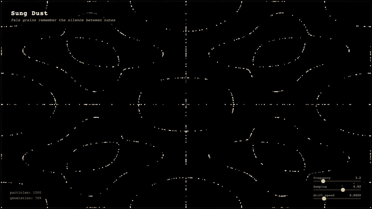 Sung Dust interactive simulation preview