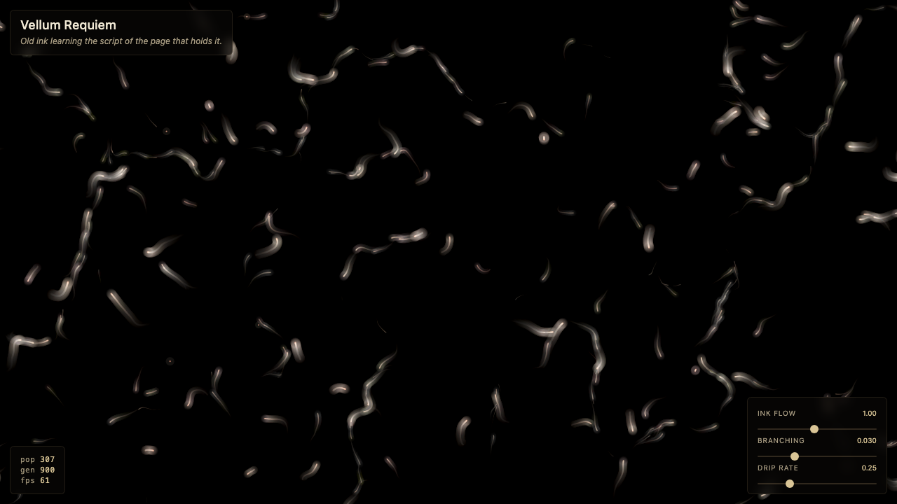 Vellum Requiem interactive simulation preview
